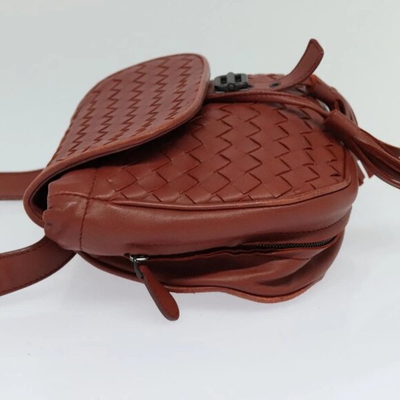 BOTTEGA VENETA INTRECCIATO Waist bag Leather Brown Auth - Picture 12 of 13